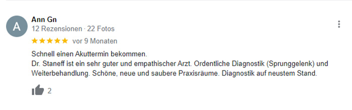 Rezension Orthopädie am Witthow 1